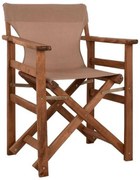 Καρέκλα Σκηνοθέτη Λήμνος Με Textilene 57x54x88,5 HM10368.04 Mocca
