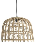 Inart Φωτιστικό Οροφής Φ43x32-50cm Rattan Φυσικό 3-10-267-0006
