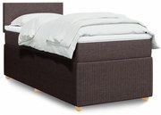 ΚΡΕΒΑΤΙ BOXSPRING ΜΕ ΣΤΡΩΜΑ ΣΚΟΥΡΟ ΚΑΦΕ 90X190 ΕΚ. ΥΦΑΣΜΑΤΙΝΟ 3287307