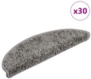 vidaXL Πατάκια για σκάλες 30 τεμάχια Γκρι 56x17x3 cm