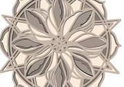 Intra απο ξύλο plywood 3mm-4mm πάχος 3d Layered Flower Mandala/Cricut Δίασταση 30x30 cm INTRAFABR-65639577