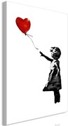 Πίνακας - Banksy: Girl with Balloon (1 Part) Vertical - 40x60