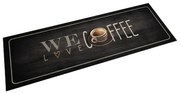 vidaXL Χαλί Κουζίνας Πλενόμενο Επιγραφή Coffee 60x180 εκ. Βελούδο
