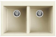 Νεροχύτης κουζίνας QUADRA 350 Bianco Antico 62 ELLECI 79x50cm - LGQ35062