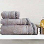 Πετσέτα Σώματος (70x140) Sb Home Valeria 500gsm Γκρι