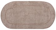 Πατάκι Μπάνιου Οβάλ (65x130) Silk Fashion Rococo Beige