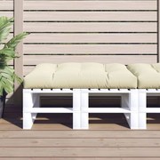 vidaXL Μαξιλάρι Παλέτας Κρεμ 120 x 80 x 12 εκ. Υφασμάτινο
