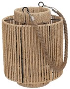 Φανάρι 00.06.61302 Φ19,5x19,5cm Brown Rattan