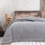 Κουβερτοπάπλωμα Υπέρδιπλο (220x240) Rythmos Croco Light Grey