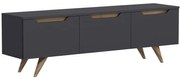 Έπιπλο Tηλεόρασης Prag 382NRC1104 150x35x44cm Anthracite