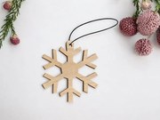 Intra απο ξύλο plywood 3mm-4mm πάχος – Χειροτεχνία στολίδι με νιφάδες χιονιού 30x30 cm INTRAVECTRY-MY543713