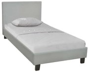Κρεβάτι Wilton Μονό Ύφασμα Grey Stone . Διάσταση: 97x203x89(Στρώμα 90x190)cm