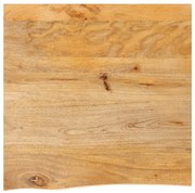 Επιφάνεια Τραπεζιού 60x60x2,5 εκ. Live Edge Μασίφ Ξύλο Μάνγκο