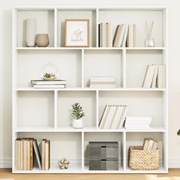 Βιβλιοθήκη Λευκή 132x29x141,5 εκ. από Επεξεργασμένο Ξύλο 3310307