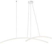 Κρεμαστό Φωτιστικό Οροφής LED 41W IP20 3000K Λευκό 20129 Zambelis-20129-Λευκό 20129