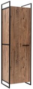 Ντουλάπα Μονόφυλλη Dynamic 863SPH5410 64x52x225cm Pine-Black Μονόφυλλη
