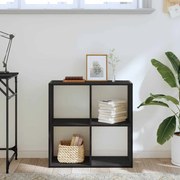 vidaXL Βιβλιοθήκη Μαύρη δρυς 68,5 x 32 x 68,5 εκ Επεξεργασμένο ξύλο