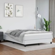 vidaXL Πλαίσιο Κρεβατιού Boxspring Λευκό 140x190 εκ. Συνθετικό Δέρμα