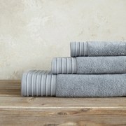Πετσέτα Feel Fresh Classic Grey Nima Χεριών 40x60cm 100% Cotton