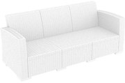 MONACO WHITE 3ΘΕΣΙΟΣ ΚΑΝΑΠΕΣ ΠΟΛ/ΝΙΟΥ SIESTA 198X79X79εκ.