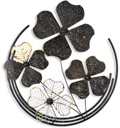 Διακοσμητικό Τοίχου Shihezi 930DYU1265 50x4x50cm Multi-Black Wallity Μέταλλο