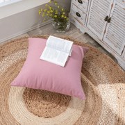 Μαξιλαροθήκη Διακοσμητική Δαπέδου Ostia 06 Pink Teoran 65Χ65 Cotton-Polyester