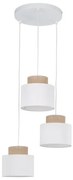 Κρεμαστό Φωτιστικό Οροφής 3xE27 15W IP20 Λευκό Duo 2594 TK Lighting-2594-Λευκό 2594