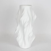 Βάζο Πορσελάνινο 3D 752-21065 16x16x33cm White Estheti Home Πορσελάνη