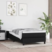 vidaXL Πλαίσιο Κρεβατιού Boxspring Μαύρο 100 x 200 εκ. Υφασμάτινο