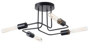 Φωτιστικό Οροφής Aca TNK933844CBK COBRA Μαύρο Ματ (Black Mat)