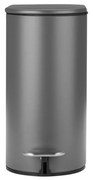 ESTIA ΧΑΡΤΟΔΟΧΕΙΟ ΜΠΑΝΙΟΥ SLIM SOFT CLOSE 5lt ΜΑΤ ΓΚΡΙ