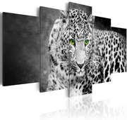 Πίνακας - Leopard - black&amp;white - 100x50