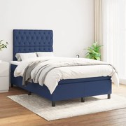 ΚΡΕΒΑΤΙ BOXSPRING ΜΕ ΣΤΡΩΜΑ ΜΠΛΕ 120X200 ΕΚ. ΥΦΑΣΜΑΤΙΝΟ 3142007