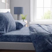 Σεντόνια Shadow 15 (Σετ 4τμχ) Dark Blue DimCol Υπέρδιπλo 220x240cm Βαμβάκι-Πολυέστερ