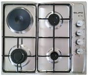 ΕΣΤΙΑ ΜΙΚΤΗ SILIFO SF6100 INOX (3 ΥΓΡΑΕΡΙΟΥ + 1 ΗΛΕΚΤΡΙΚΟ) (4 ΕΤΗ ΕΓΓΥΗΣΗ ΕΛΛΗΝΙΚΗΣ ΑΝΤΙΠΡΟΣΩΠΕΙΑΣ)