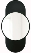 Καθρέπτης Τοίχου Time 552NOS2491 60x106cm Black Hanah Home Mdf
