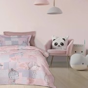 Κουβερλί Παιδικό 4872 Pink-Grey Das Home Μονό 160x240cm Microfiber