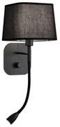 Απλίκα Φωτιστικό Τοίχου Μαύρο Hendrix 4174601 Viokef-4174601-Μαύρο 4174601