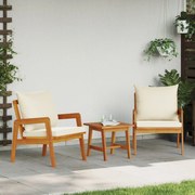 vidaXL Πολυθρόνες Κήπου 2 τεμ 59,5x65x71,5 εκ Μασίφ ξύλο ακακίας