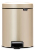 Brabantia 1003198 Καλαθάκι Μπάνιου NewIcon 5L, Metallic Gold