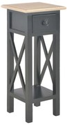 vidaXL Τραπεζάκι Βοηθητικό Μαύρο 27 x 27 x 65,5 εκ. Ξύλινο