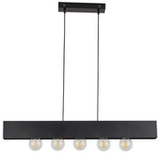 Κρεμαστό Φωτιστικό Οροφής 5xE27 Μαύρο Tale 77-8254 Homelighting-77-8254-Μαύρο 77-8254