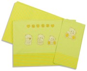 Σεντόνια Κούνιας (Σετ) Dimcol Αρκουδάκια 110