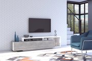 Έπιπλο τηλεόρασης Bron-Γκρι - Λευκό