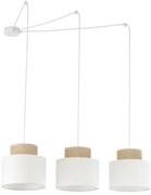 Κρεμαστό Φωτιστικό Οροφής 3xE27 15W IP20 Λευκό Duo 2345 TK Lighting-2345-Λευκό 2345