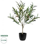 Artificial Garden OLIVE TREE 20051 Τεχνητό Διακοσμητικό Φυτό Ελιά Υ55cm  Globostar 20051 Πράσινο