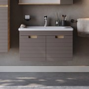 Ο Πάγκος VEGA Καπουτσίνο MDF 18mm Λάκα 75 3SVEG075BRM 80x45.5x49cm 3SVEG075BRM