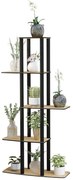Ανθοστήλη Gardenia 282PTR1319 60x20x140cm Oak Hanah Home Mdf,Ξύλο