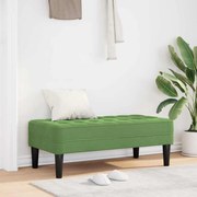 vidaXL παγκάκι Ανοιχτό πράσινο 113 x 57 x 39 εκ. Βελούδο