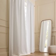 Κουρτίνα συσκότισης από πλυμένο λινό, με κρυφές θηλιές στο τελείωμα, Private